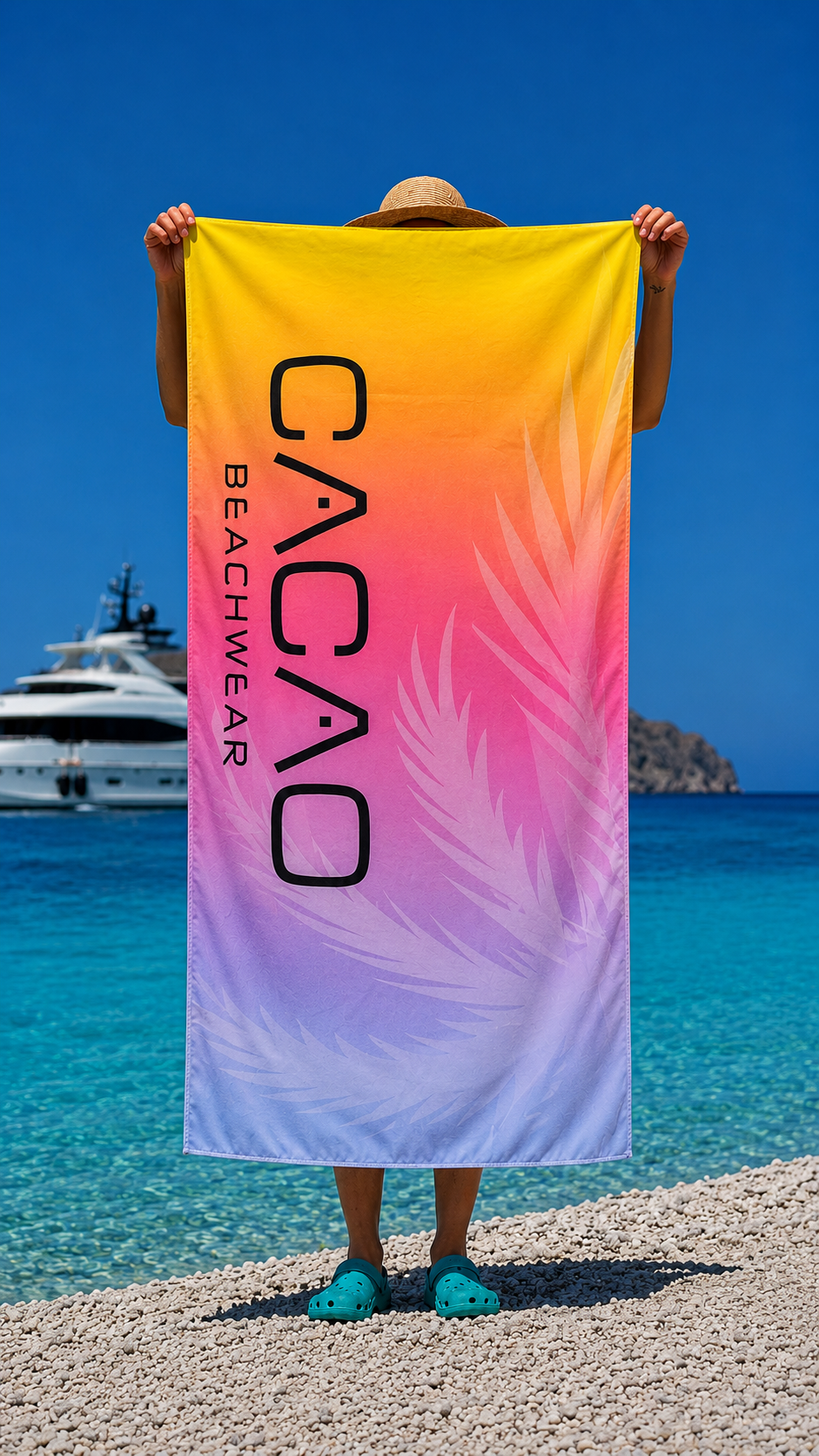 CACAO NanoDry Ultra Beach Towel 75 × 160 cm