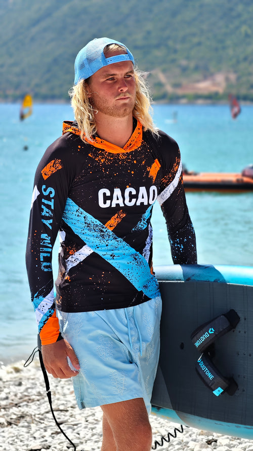 Blue Spirit men’s rashguard CACAO Beachwear™️ with UV Protection