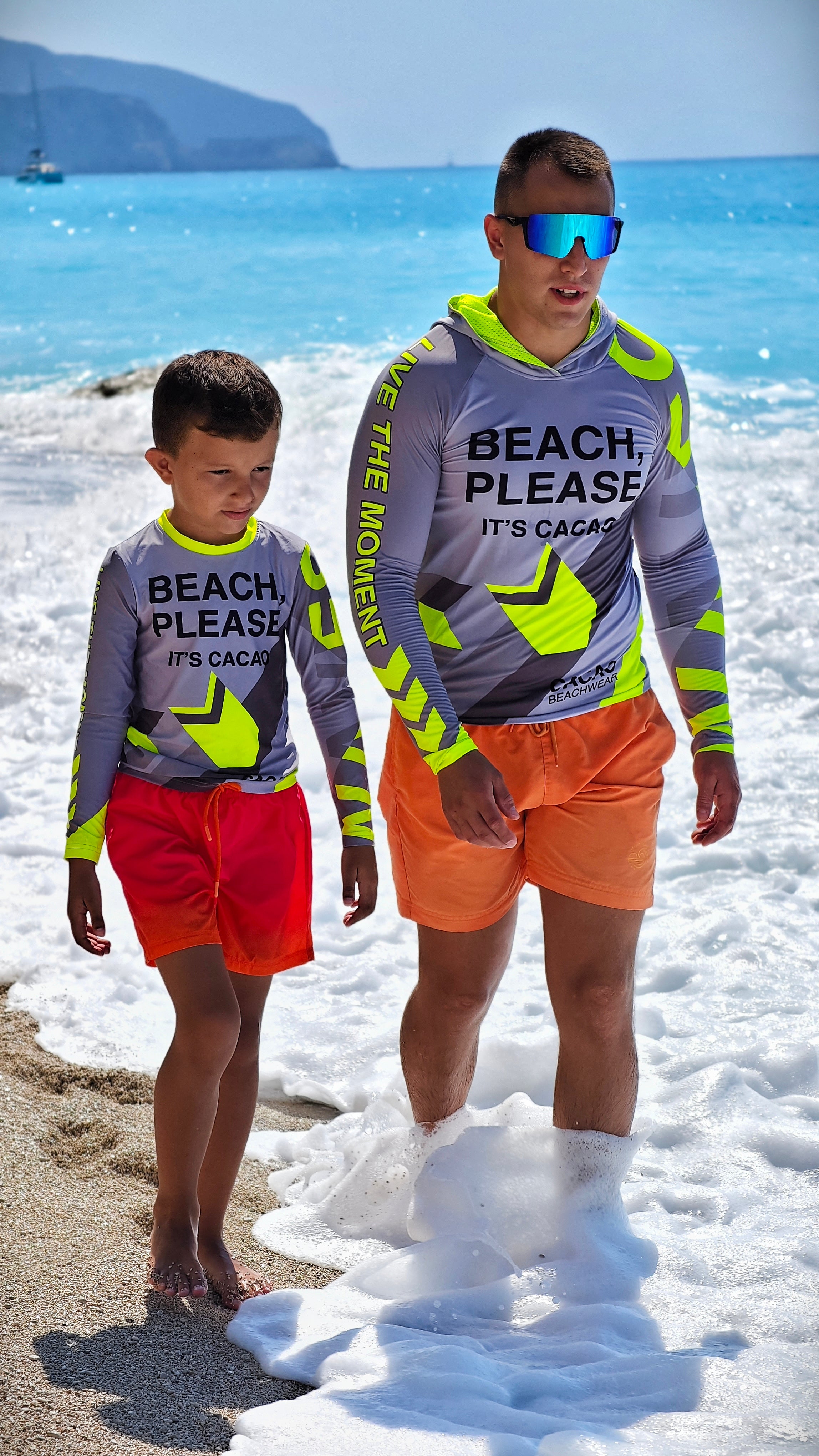 Solar Vibes children’s rashguard CACAO Beachwear™️ with UV Protection