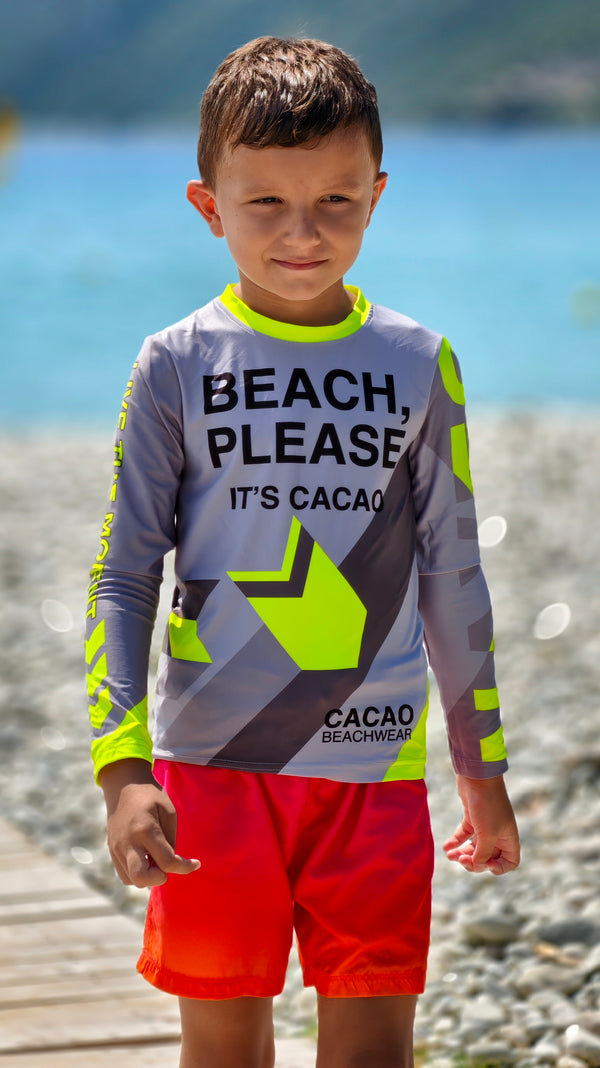 Solar Vibes children’s rashguard CACAO Beachwear™️ with UV Protection