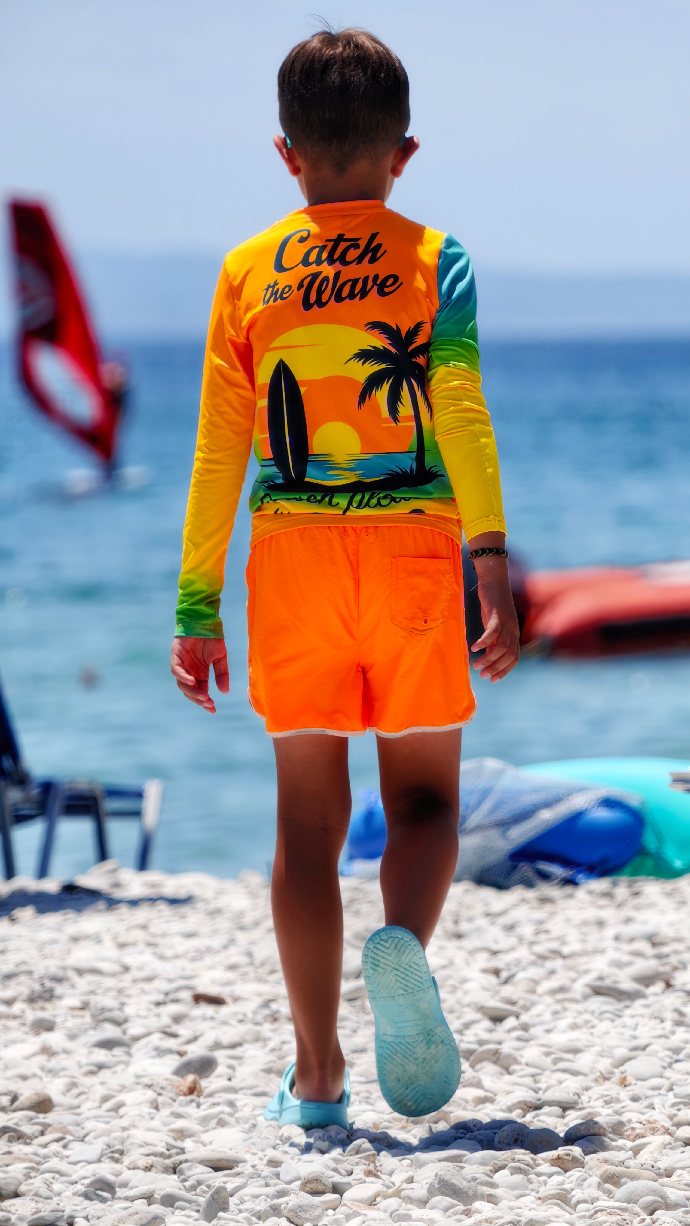 Sunset Sense Children's Rashguard – CACAO Beachwear™ with UV Protection